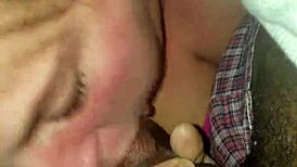 European Italian gives interracial blowjob.