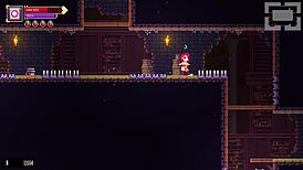 Scarlet maiden faces intense boss battle in hentai game part 3, exploring new erotic areas.