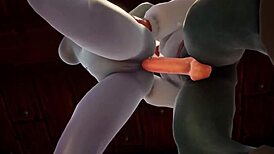 Elf Fucks Night Elf With A Blindfold In The Kitchen Warcraft Porn Parody