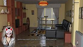 Perfect housewife spied on in cuckold game