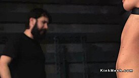 Man, my bound slave got deep throat banged so hard, oops!