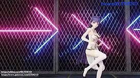 raiden mei shakes in her chinese dress