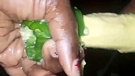 plantain vs poivron, i get so wet and cum 😍