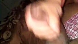 European Italian gives interracial blowjob.