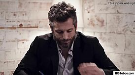 PAWG Secretary Bella Rolland Seduces Cheating Husband in Office