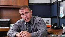 Young And Old Gay Men Wrestle Into Intense Sex On First Work Day