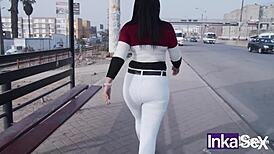 la super culona venezolana ginezflowrs lost in lima tries her first black cock with a stranger