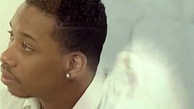 Blue eyed brunette grips big black cock with both hands, wow!