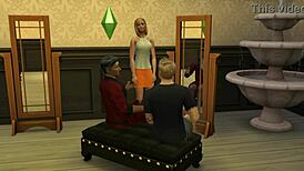 Gareth Williams fiercely fucks father-in-law in intense mmf threesome.