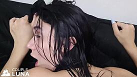 Sexy Novinha Opens Her Tight Ass for Deep Anal Creampie Action. She Takes It All!