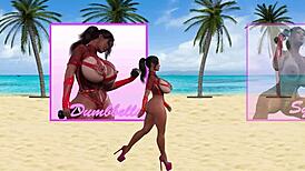 Lacey Plays With Toys During Her Workout, Showing Off Her Big Tits