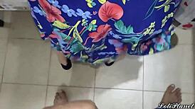 omg, hijastra stuck cooking alone, but padrastro keeps touching her everywhere! 😳