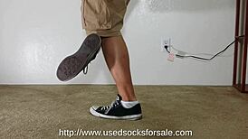 gay domination unfolds with dirty sock sucking and roleplay fetish