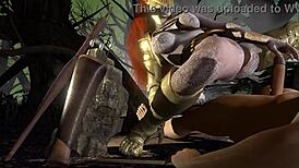 Malenia dominates riding hard in forest loop Elden Ring parody