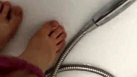 Taking Off My Nylon for a Refreshing Shower Experience