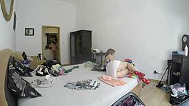 antonia's college solo session with legs and feet