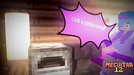 Old Video Reunion in Minecraft with Anime Characters and Big Tits!