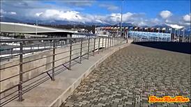 flashing panties at olimpic park sochi 2014