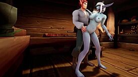 Elf Fucks Night Elf With A Blindfold In The Kitchen Warcraft Porn Parody