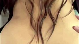 Husband Grabs Dick While I Hold It, Eyes on My Ass, Stands in Pussy, Leaves Me Sucking, Floods Pussy with Cum!