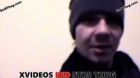 submissive gay worships feet with intense domination and cumshot passion