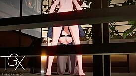 Nobara Fucks Futanari In Jujutsu Hentai Lesbian Scene