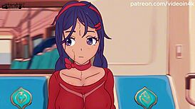 Mita fucked in subway hentai 😏