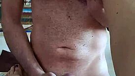 Teresa Takes My Cock in Mouth, Armpits, and Makes Me Cum with Feet