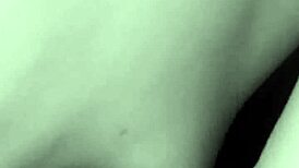 Juicy milf jerks lover's cock until cum on tits