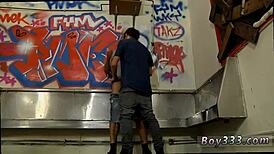 gay sex boy spies on men and gets cock slammed hard in return