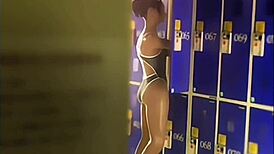 Sneak into ex-girlfriend's changing room and fuck!