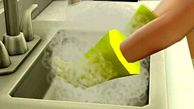 dexter feels excited using x-ray glasses to see big tits naked in sims 4