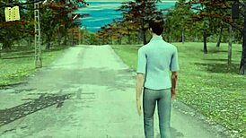 ripples in 3d cartoon anime game