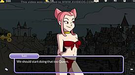 Oral sex and anal in anime brothel gameplay