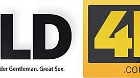 Old and young 18+ sex in white office fantasy