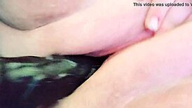 BBW's milky pussy gets toyed with machine