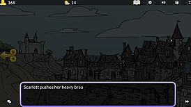 Oral sex and anal in anime brothel gameplay