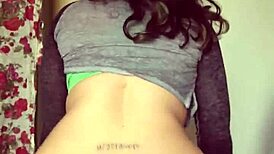 Mexican latina twerks naked with big ass in intense perreo