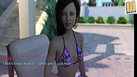 wife and stepmother play a game together