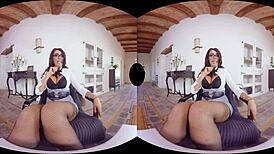 Remote interview conducted at virtualrealporn com for 3d porn casting