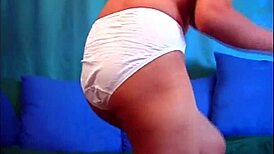 Asian Teen Strips for Interracial Doggy in Lollipops Scene