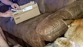 i gave a blowjob on the sofa with rimming, but messed up