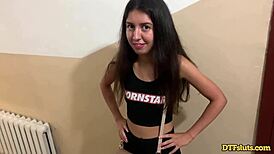 DTFSluts - Russian slut Katty West bangs stranger for cash!