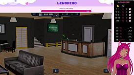 Vtuber lewdneko continues playing harem hotel in part 14