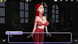 Orální sex a anální v anime bordelu gameplay