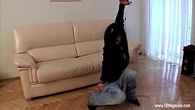 katiefey masturbating with big natural tits and teasing striptease