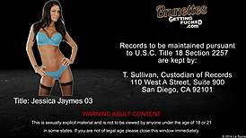 Brunette Jessica Jaymes performs