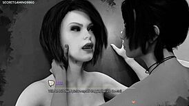 Busty Slut Lara Croft Sucks Huge BBC at Glory Hole