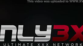 Watch Jasmine Webb's Threesome Facial Cumshot!