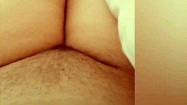 Greta goes to the bathroom and then warms up under the blanket